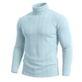thumbnail image 6 of Gamivast Men's Mock Neck Ribbed Sweater Long Sleeve Slim Fit Pullover Soft Casual Tops for Daily Wear Autumn Winter, 6 of 9