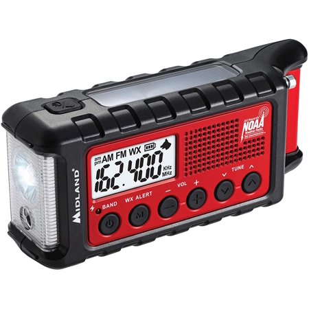 Midland ER310 Emergency Solar Hand Crank AM FM Digital Weather Radio