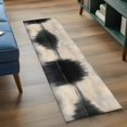 thumbnail image 3 of 2'x6' Rug Runners for Hallways Kitchen, Black Beige Lake Non Slip Entryway Beside Floor Carpet Runner, Mysterious Abstract Rustic Aesthetics Laundry Room Bedroom Throw Rugs Mat for Family Pet, 3 of 8