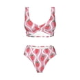 thumbnail image 4 of Daiia Strawberries Women's Bikini Set Two Piece Swimsuit High Waisted Bikini Adjustable Straps Bikini Perfect for Beach, Pool, and Summer Vacation-X-Large, 4 of 9
