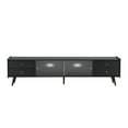Aukfa TV Stand for TV up to70",Media TV Console with Sliding Fluted