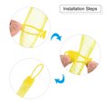 thumbnail image 6 of Uxcell Watermelon Nets Hanging Melon Hammocks with Loop-Style Closures Reusable Fruit Net Bag for Garden Yellow 15.75Inch, 6 of 7