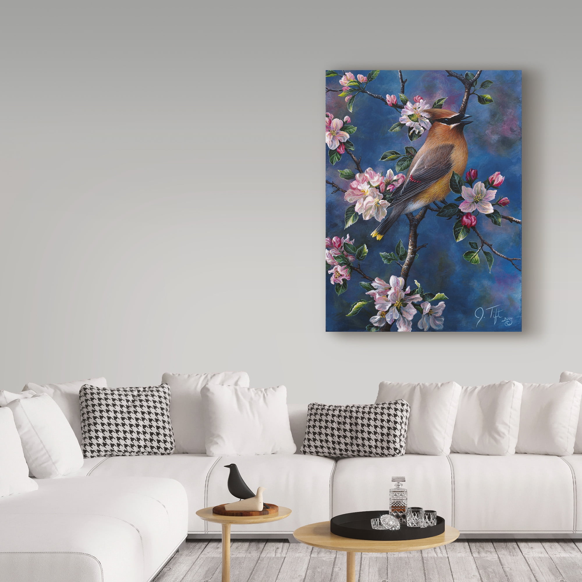 Trademark Fine Art 'Cedar Waxwing' Canvas Art by Jeff Tift