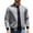 Gray, variant on Men's Jackets-Bomber Jacket Fall Warm Windbreaker Full Zip Casual Coats Blue M