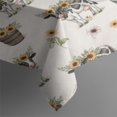 thumbnail image 3 of White Buffalo Pattern Rectangle Tablecloth 60"x84",Waterproof Polyester Rectangle Table Cloth, Wipeable Spillproof Polyester Tablecloth for Dining, Camping, Indoor and Outdoor, 3 of 5