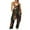 Black, variant on Lolmot Womens Jumpsuits Casual Summer Loose Baggy Print Jumpsuit with Pockets Fashion Playsuit Trousers Overalls Sling Jumpsuit