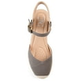 thumbnail image 4 of Journee Womens Ashlyn Wedge Heel Espadrille Sandals, Widths Available, 4 of 8