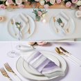 thumbnail image 2 of Purple Gray White Cloth Napkins, Retro Country Abstract Mottled Texture Washable and Reusable Dinner Napkins Set of 4, Table Napkin for Kitchen Party Birthday Wedding Hotel Housewarming 20"x20", 2 of 8