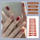 thumbnail image 2 of Soidarity Uñas postizas largas, cortas, de mano, coloridas, para manicura de uñas, bricolaje, para el hogar, pequeñas manicuras, puntas de Juegos de manicura naranja 3, 2 of 5