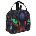 thumbnail image 2 of Honeii Futuristic Cat Warrior Print Lunch Bag Women, Lunch Box Lunch Bag for Women Adult Men, Small Leakproof Cute Lunch Tote Large Capacity Reusable, 2 of 8