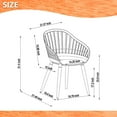 thumbnail image 4 of Amazonia Lovaina 7- Piece White Eucalyptus Wood Outdor Dining Set, 4 of 9
