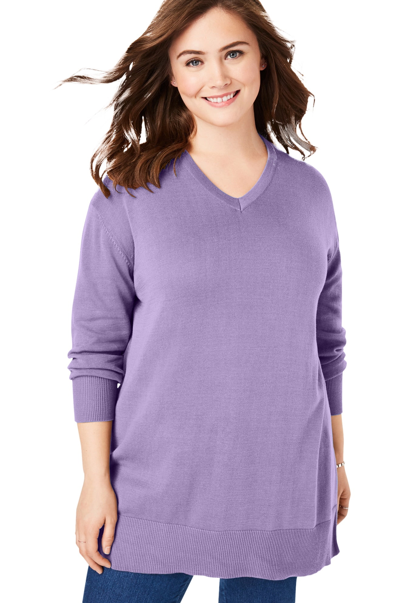 walmart women's plus size sweaters