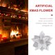 thumbnail image 3 of GOOHOCHY 8 piezas de flores de árbol de Navidad artificiales para decoración de fiestas, 3 of 8