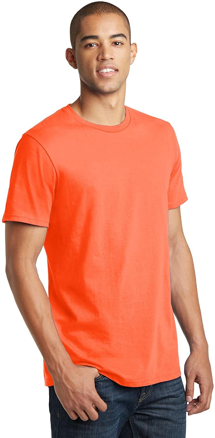 District Threads Young Mens Concert Tee. Neon Orange. XL. - image 4 of 4