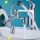 thumbnail image 2 of 1080 Degree Swivel Sink Faucet Sturdy Copper Foldable Anti-corrosion And Anti-rust Dual Function Robotic Arm Faucets - Snngv, 2 of 5
