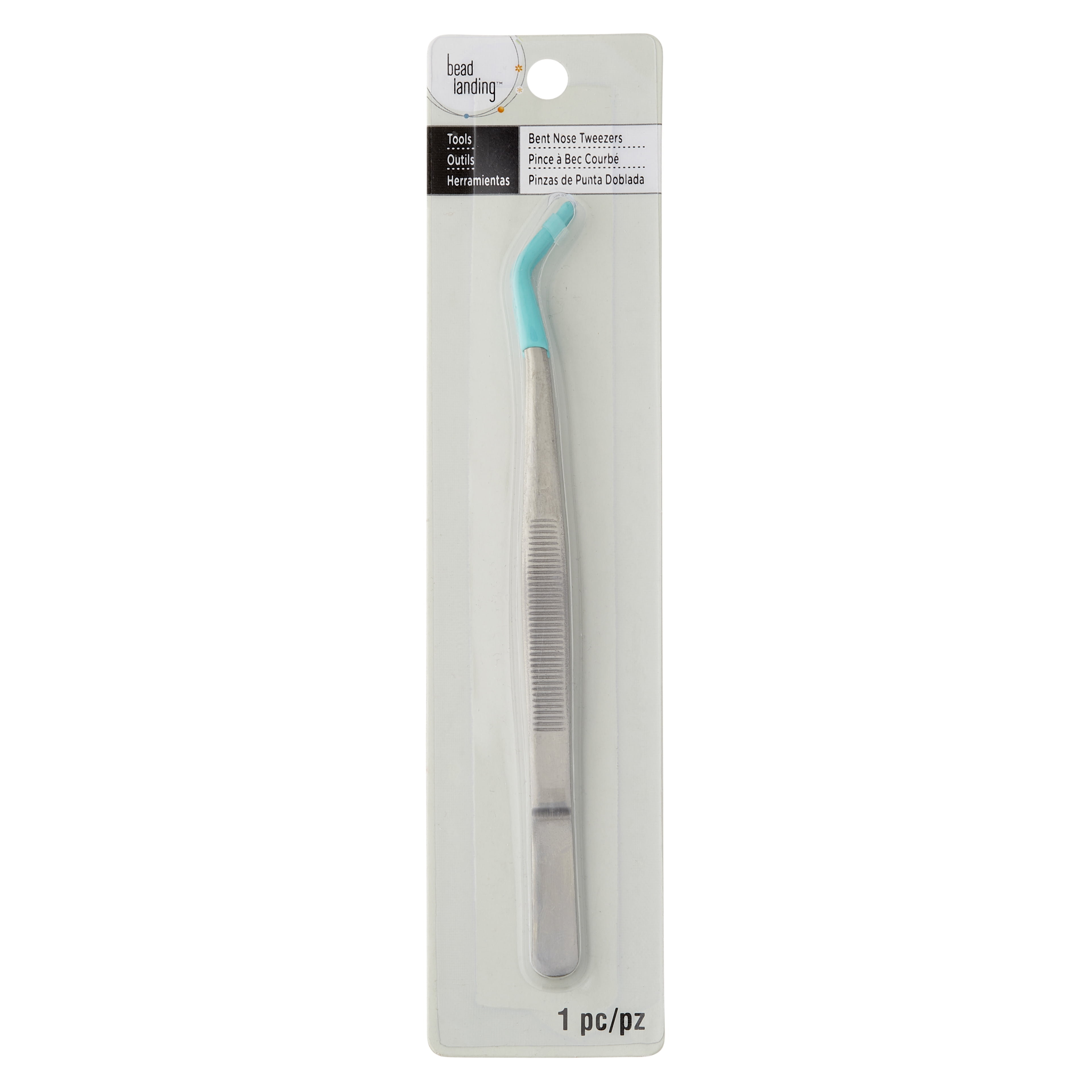 12 Pack: Bent Nose Tweezers by Bead Landing