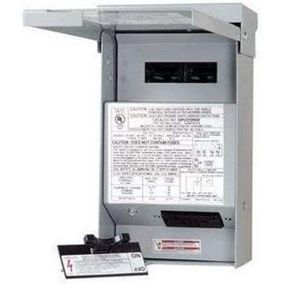 Eaton Air Conditioning Disconnect Switch DPU222RGF20WTST - Weather & Tamper Resistant - Gray