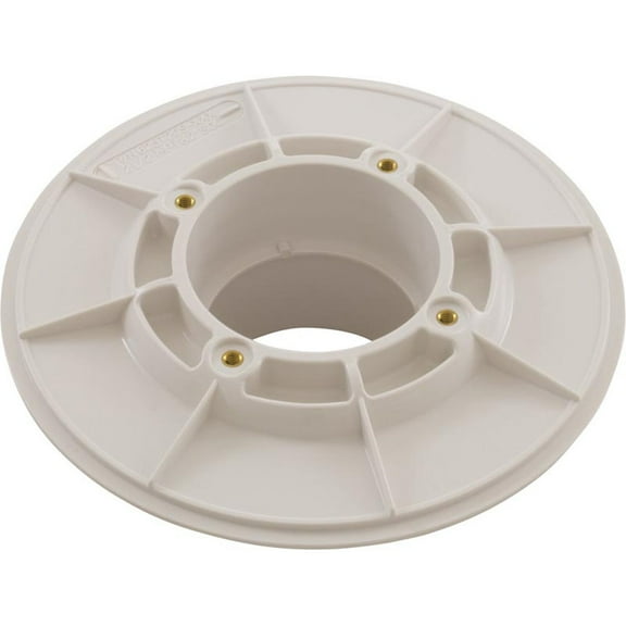 Wall Fitting, Aquastar, 6"dia, 2-1/2"mpt x 2"s, White