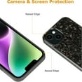 thumbnail image 2 of Hexafiber Phone Case, Real Carbon Fiber Phone Case,Forged Carbon Fiber Flakes Case, Support Wireless Charging, All-Inclusive, Anti-Slip Sides for iPhone 16 15 14 13 12 Pro Max, 2 of 8