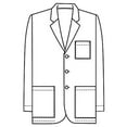 thumbnail image 4 of Panda Uniform Made To Order 32-Inch Men's Three Pocket Consultant Lab Coat, 4 of 6