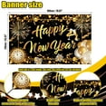 thumbnail image 3 of Happy New Year Banner New Years Eve Party Supplies 2026 Large Hanging Fabric New Year Sign Poster Background Garland for Party Favors 70.86" x 43.3" Design 2, 3 of 8