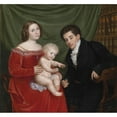 thumbnail image 2 of Josef Ziegler 16x15 Gold Ornate Wood Frame and Double Matted Museum Art Print Titled - Familie Sidorowicz (1824), 2 of 4