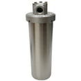 thumbnail image 5 of Heavy-duty Water Filter Housing Corrosion-resistant 304 Stainless Steel for 10"L Cartridges 1/2"NPT w/Bracket and Wrench Pin, 5 of 10