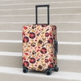 thumbnail image 6 of Fuzoiu gold Skull Guitar record Print Suitcase Cover,Washable Luggage Covers for Suitcase,Elastic Luggage Protector Cover,Scratch Resistant Travel Suitcase Covers-Medium, 6 of 7