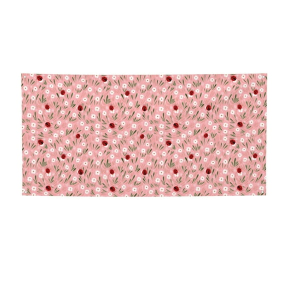 Picia Ladybug And Flowers Pattern Party Banner, Festive Decoration, Holiday Banner, Celebration Decor, Event Banner, Reusable Party Banner-Small
