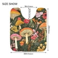 thumbnail image 5 of Yayeee Bath Rug for Bathroom Floor Non Slip Contour Fluffy Soft Absorbent Mat, 20"x24", Colorful Mushroom, 5 of 7