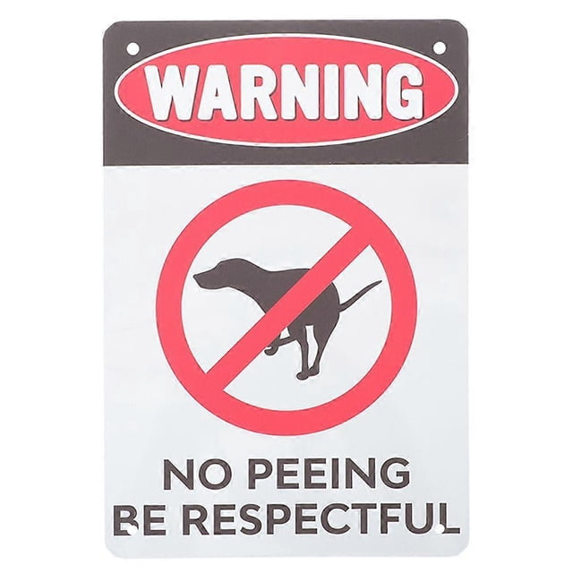 No Peeing Dog Sign Yard Sign Dog No Peeping Warning Sign Please Be Respectful Sign