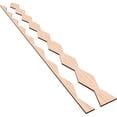 thumbnail image 6 of Ekena Millwork 47"H x 1/4"T Cimarron Adjustable Wood Decorative Slat Wall Panel Kit, Red Oak (contains 23 Slats + 1 Straight Edge Starter Slat), 6 of 16