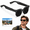 Black-Black Lens, variant on Smart Camera Glasses, 8MP Sensor HD Video, AI Translation, Bluetooth 5.3 Open Ear Audio with TR90 Frame