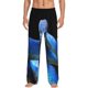 thumbnail image 1 of Fotbe Blue Viper Snake Pantalones de Pijama para Hombre, Pantalones de Dormir, Pantalones de Casa con Cintura Ajustable y Bolsillos-Medium, 1 of 6
