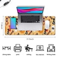 thumbnail image 5 of Long Mouse Pads for Desk,Halloween Pumpkins Skulls and Candies Desk Mats on Top Of Desks, Desk Mouse Pad Extra Large with 3mm Non-Slip Base and Stitched Edge for Gaming,Office,Work,Home 31.5x11.8in, 5 of 5
