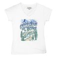 thumbnail image 5 of Country Roads Take Me Home Women's V-Neck T-shirt Rustic Mountains Road Trip Music, 5 of 7