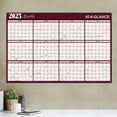 thumbnail image 2 of AT-A-GLANCE 2025 Horizontal Reversible Erasable Yearly Wall Calendar Red and, 2 of 3