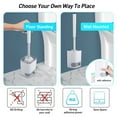 thumbnail image 6 of BCOOSS Toilet Bowl Brush and Caddy Set 2 Pack - Bathroom Scrubber Cleaner Brush with Holder, 6 of 7