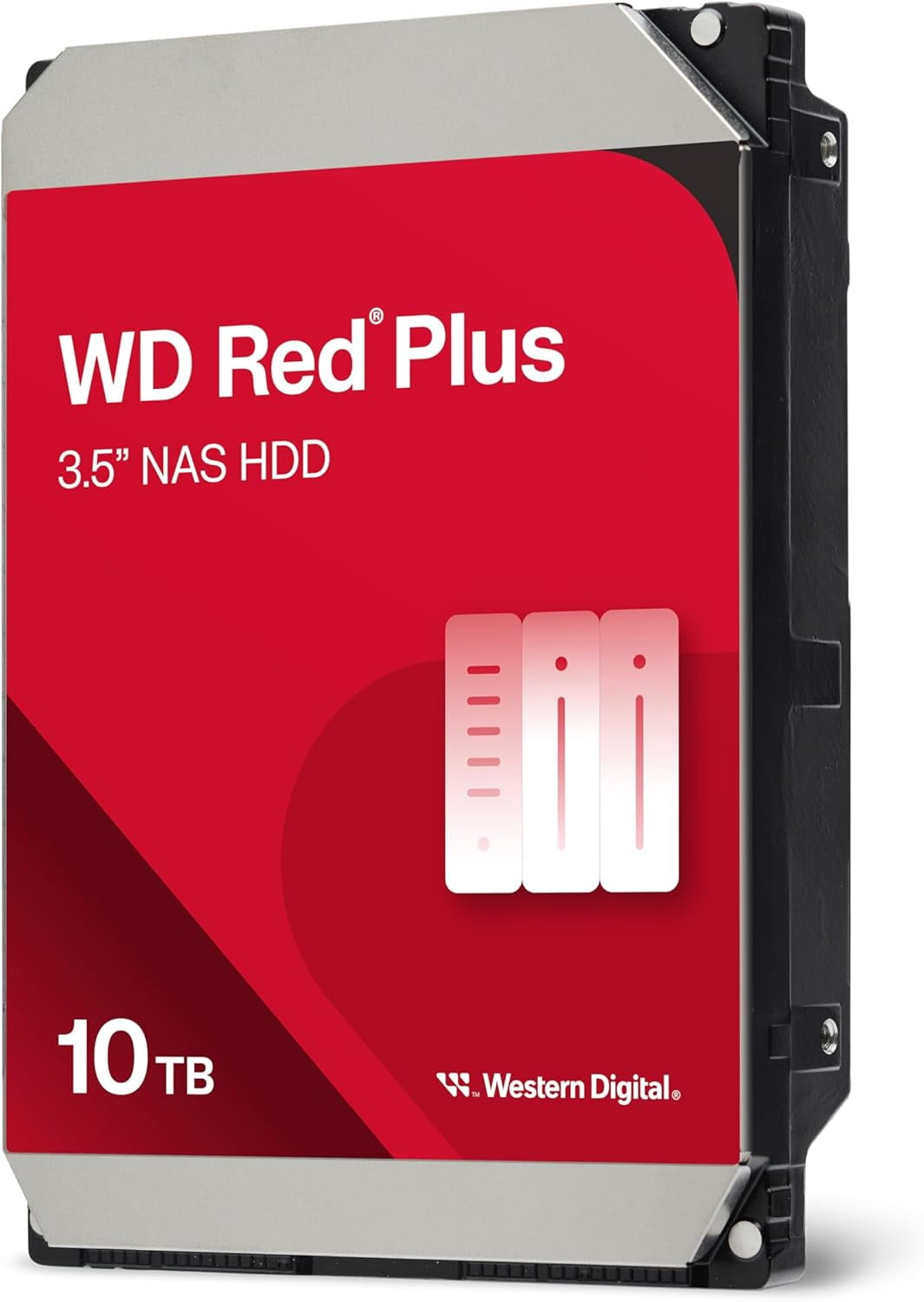 Western Digital 10TB WD Red Plus NAS SATA HDD, 3.5