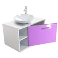 thumbnail image 1 of Gabinete Baño Moderno Monomando Ovalin Ensamblado Lila, 1 of 8