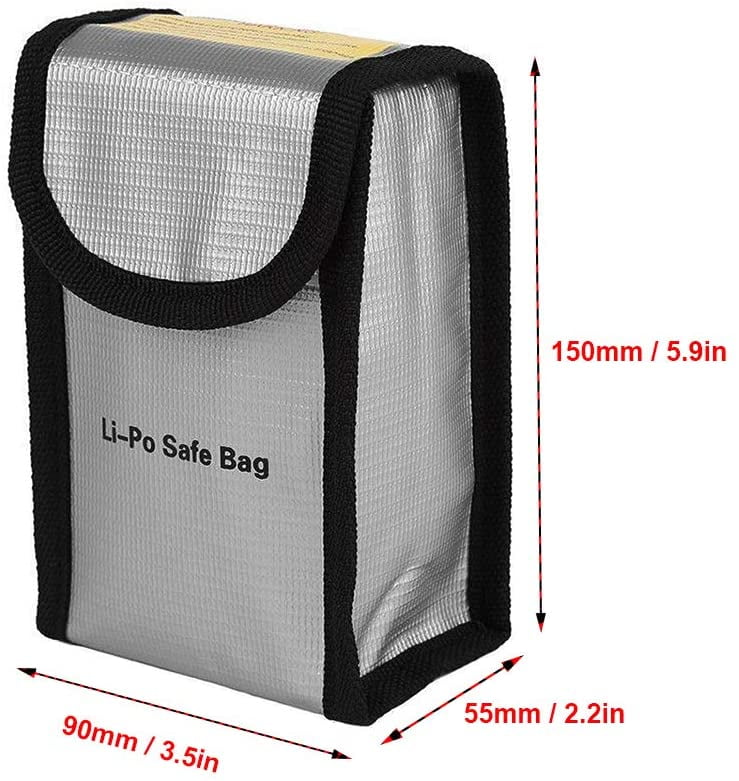 2 in 1 Battery Explosion-Proof Bag for DJI New Action Durable