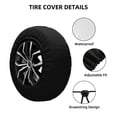 thumbnail image 4 of ZNDUO Cartoon Girl Halloween Pattern Spare Tire Cover, Universal Spare Tire Wheel Covers 17 inch, 4 of 8