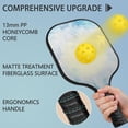 thumbnail image 2 of Pickleball Paddles Set Of 2, Fiberglass Surface, Ice Crystal Print, 4 Balls & Bag, 2 of 5