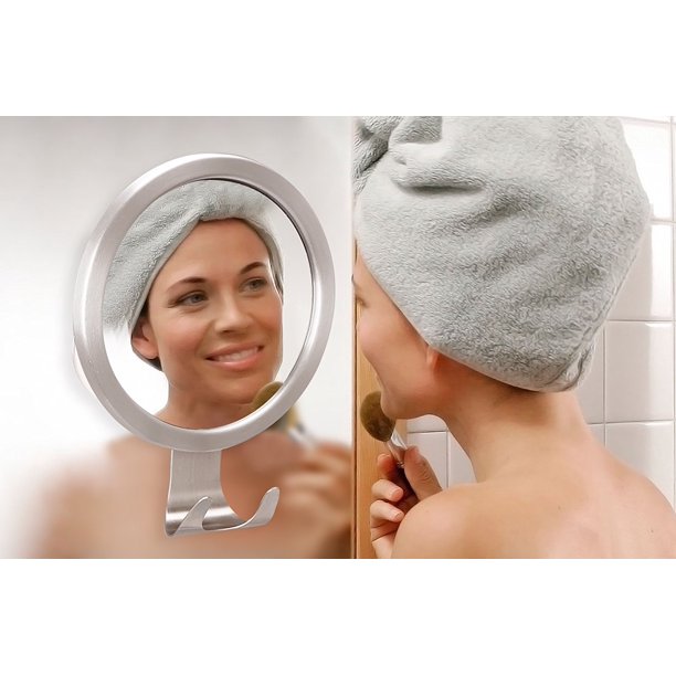 MBetter Fogless Mirror with Razor Hook , Fog Free Mirror with Strong Power Lock Premium PVC