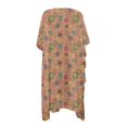 thumbnail image 2 of HELLHERO Polyester Bathing Suit Cover Up for Vacation Quick Dry Free Size Swim Coverup Floral Dots, 2 of 6