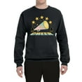 thumbnail image 2 of Wild Bobby All Star Cheerleading Megaphone Girl Sports Unisex Crewneck Graphic Sweatshirt, Black, 3X-Large, 2 of 5