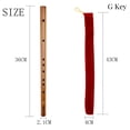 thumbnail image 1 of Traditional Wooden Flute Woodwind Musical Instrument Beginner Gift C D E F G Key, 1 of 2