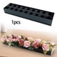 thumbnail image 2 of Jarrón de flores de acrílico rectangular Centro de mesa floral rectangular para Medio, 2 of 9