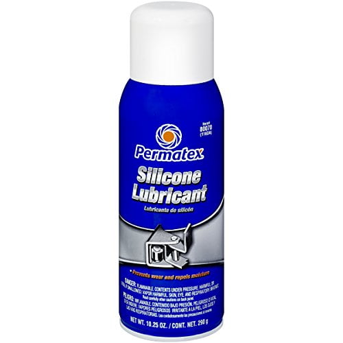 Permatex Silicone Spray 80070 Machine & Tool Lubricant Aerosol Can, 10.25 oz - Clear