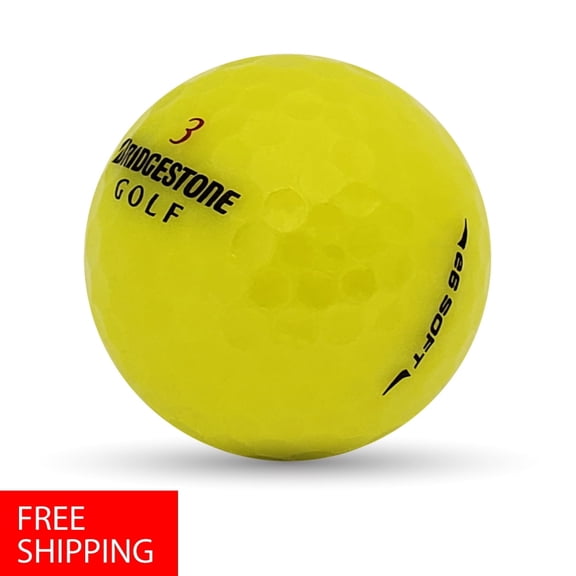 Pre-Owned 24 Bridgestone e6 Soft Yellow 5A Recycled Golf Balls, by Mulligan Golf Balls